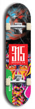 North American maple skateboard deck designed by underground artist BellyRash -- available in widths between 7.5 to 8.5 inches in both mellow concave and steep concave shapes from the BellyRash Limited Edition Blitz Deck series: 315 Brooklyn
