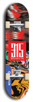 North American maple skateboard deck designed by underground artist BellyRash -- available in widths between 7.5 to 8.5 inches in both mellow concave and steep concave shapes. Artwork: street art and street artist and red 315 Brooklyn logo