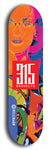 North American maple skateboard deck designed by underground artist BellyRash -- available in widths between 7.5 to 8.5 inches in both mellow concave and steep concave shapes. Artwork: street art and street artist and red 315 Brooklyn logo