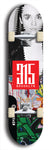 North American maple skateboard deck designed by underground artist BellyRash -- available in widths between 7.5 to 8.5 inches in both mellow concave and steep concave shapes. Artwork: street art and street artist and red 315 Brooklyn logo