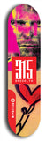 North American maple skateboard deck designed by underground artist BellyRash -- available in widths between 7.5 to 8.5 inches in both mellow concave and steep concave shapes. Artwork: street art and street artist and red 315 Brooklyn logo