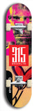 North American maple skateboard deck designed by underground artist BellyRash -- available in widths between 7.5 to 8.5 inches in both mellow concave and steep concave shapes. Artwork: street art and street artist and red 315 Brooklyn logo