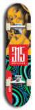 North American maple skateboard deck designed by underground artist BellyRash -- available in widths between 7.5 to 8.5 inches in both mellow concave and steep concave shapes. Artwork: street art and street artist and red 315 Brooklyn logo