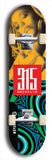 North American maple skateboard deck designed by underground artist BellyRash -- available in widths between 7.5 to 8.5 inches in both mellow concave and steep concave shapes. Artwork: street art and street artist and red 315 Brooklyn logo