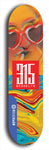 North American maple skateboard deck designed by underground artist BellyRash -- available in widths between 7.5 to 8.5 inches in both mellow concave and steep concave shapes. Artwork: street art and street artist and red 315 Brooklyn logo