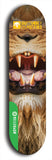 North American maple skateboard deck designed by underground artist BellyRash -- available in widths between 7.5 to 8.5 inches in both mellow concave and steep concave shapes from the BellyRash Limited Edition Blitz Deck series: Buttugly Monsters