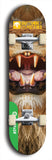 North American maple skateboard deck designed by underground artist BellyRash -- available in widths between 7.5 to 8.5 inches in both mellow concave and steep concave shapes from the BellyRash Limited Edition Blitz Deck series: Buttugly Monsters