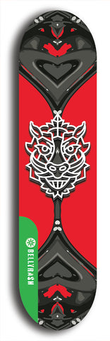 North American maple skateboard deck designed by underground artist BellyRash -- available in widths between 7.5 to 8.5 inches in both mellow concave and steep concave shapes from the BellyRash Limited Edition Blitz Deck series: Warthog