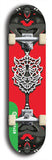 North American maple skateboard deck designed by underground artist BellyRash -- available in widths between 7.5 to 8.5 inches in both mellow concave and steep concave shapes from the BellyRash Limited Edition Blitz Deck series: Warthog