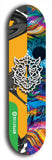 North American maple skateboard deck designed by underground artist BellyRash -- available in widths between 7.5 to 8.5 inches in both mellow concave and steep concave shapes from the BellyRash Limited Edition Blitz Deck series: Warthog