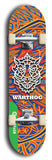 North American maple skateboard deck designed by underground artist BellyRash -- available in widths between 7.5 to 8.5 inches in both mellow concave and steep concave shapes from the BellyRash Limited Edition Blitz Deck series: Warthog