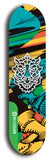 North American maple skateboard deck designed by underground artist BellyRash -- available in widths between 7.5 to 8.5 inches in both mellow concave and steep concave shapes from the BellyRash Limited Edition Blitz Deck series: Warthog