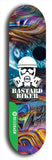 North American maple skateboard deck designed by underground artist BellyRash -- available in widths between 7.5 to 8.5 inches in both mellow concave and steep concave shapes from the BellyRash Limited Edition Blitz Deck series: Bastard Biker