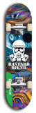 North American maple skateboard deck designed by underground artist BellyRash -- available in widths between 7.5 to 8.5 inches in both mellow concave and steep concave shapes from the BellyRash Limited Edition Blitz Deck series: Bastard Biker
