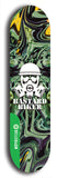 North American maple skateboard deck designed by underground artist BellyRash -- available in widths between 7.5 to 8.5 inches in both mellow concave and steep concave shapes from the BellyRash Limited Edition Blitz Deck series: Bastard Biker