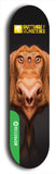 North American maple skateboard deck designed by underground artist BellyRash -- available in widths between 7.5 to 8.5 inches in both mellow concave and steep concave shapes from the BellyRash Limited Edition Blitz Deck series: Buttugly Monsters