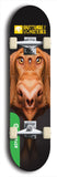 North American maple skateboard deck designed by underground artist BellyRash -- available in widths between 7.5 to 8.5 inches in both mellow concave and steep concave shapes from the BellyRash Limited Edition Blitz Deck series: Buttugly Monsters
