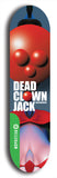North American maple skateboard deck designed by underground artist BellyRash -- available in widths between 7.5 to 8.5 inches in both mellow concave and steep concave shapes from the BellyRash Limited Edition Blitz Deck series: Dead Clown Jack
