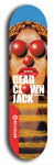 Skateboard deck: Limited edition, North American maple skateboard deck designed by underground artist BellyRash - available widths 7.5 to 8.5 inches in both mellow concave and steep concave shapes. Artwork: DEAD CLOWN JACK logo brand popsicle-shaped deck