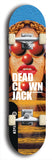 Skateboard deck: Limited edition, North American maple skateboard deck designed by underground artist BellyRash - available widths 7.5 to 8.5 inches in both mellow concave and steep concave shapes. Artwork: DEAD CLOWN JACK logo brand popsicle-shaped deck