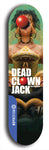 Skateboard deck: Limited edition, North American maple skateboard deck designed by underground artist BellyRash - available widths 7.5 to 8.5 inches in both mellow concave and steep concave shapes. Artwork: DEAD CLOWN JACK logo brand popsicle-shaped deck