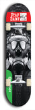 North American maple skateboard deck designed by underground artist BellyRash -- available in widths between 7.5 to 8.5 inches in both mellow concave and steep concave shapes from the BellyRash Limited Edition Blitz Deck series: Dead Saint