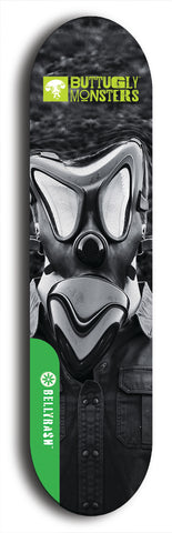 North American maple skateboard deck designed by underground artist BellyRash -- available in widths between 7.5 to 8.5 inches in both mellow concave and steep concave shapes from the BellyRash Limited Edition Blitz Deck series: Buttugly Monsters