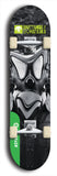 North American maple skateboard deck designed by underground artist BellyRash -- available in widths between 7.5 to 8.5 inches in both mellow concave and steep concave shapes from the BellyRash Limited Edition Blitz Deck series: Buttugly Monsters