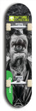North American maple skateboard deck designed by underground artist BellyRash -- available in widths between 7.5 to 8.5 inches in both mellow concave and steep concave shapes from the BellyRash Limited Edition Blitz Deck series: Buttugly Monsters