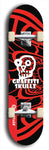 Graffiti Skullz #53: Red Logo Skateboard Deck