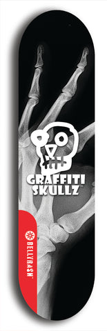 Graffiti Skullz #54: Red Logo Skateboard Deck