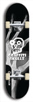 Graffiti Skullz #54: Black Logo Skateboard Deck