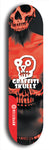 Graffiti Skullz #55: Red Logo Skateboard Deck