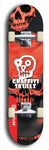 Graffiti Skullz #55: Red Logo Skateboard Deck