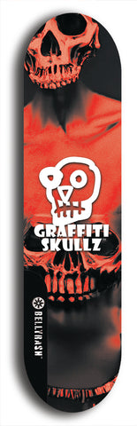 Graffiti Skullz #55: Black Logo Skateboard Deck