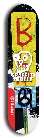 Graffiti Skullz #56: Red Logo Skateboard Deck
