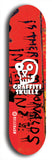 Graffiti Skullz #58: Red Logo Skateboard Deck