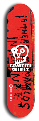 Graffiti Skullz #58: Red Logo Skateboard Deck