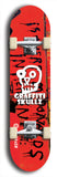 Graffiti Skullz #58: Red Logo Skateboard Deck