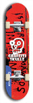 Graffiti Skullz #58: Blue Logo Skateboard Deck
