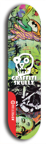 Graffiti Skullz #59: Red Logo Skateboard Deck