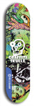 Graffiti Skullz #59: Blue Logo Skateboard Deck