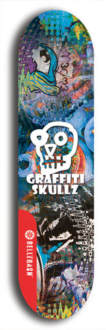Graffiti Skullz #60: Red Logo Skateboard Deck