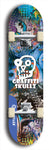 Graffiti Skullz #60: Blue Logo Skateboard Deck