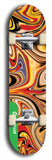 North American maple skateboard deck designed by underground artist BellyRash -- available in widths between 7.5 to 8.5 inches in both mellow concave and steep concave shapes from the BellyRash Limited Edition Blitz Deck series: Abex Liquid