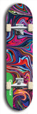 North American maple skateboard deck designed by underground artist BellyRash -- available in widths between 7.5 to 8.5 inches in both mellow concave and steep concave shapes from the BellyRash Limited Edition Blitz Deck series: Abex Liquid