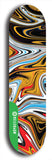 North American maple skateboard deck designed by underground artist BellyRash -- available in widths between 7.5 to 8.5 inches in both mellow concave and steep concave shapes from the BellyRash Limited Edition Blitz Deck series: Abex Liquid
