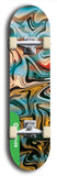 North American maple skateboard deck designed by underground artist BellyRash -- available in widths between 7.5 to 8.5 inches in both mellow concave and steep concave shapes from the BellyRash Limited Edition Blitz Deck series: Abex Liquid