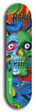 North American maple skateboard deck designed by underground artist BellyRash -- available in widths between 7.5 to 8.5 inches in both mellow concave and steep concave shapes from the BellyRash Limited Edition Blitz Deck series: 8Rsku