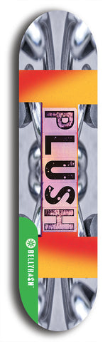 North American maple skateboard deck designed by underground artist BellyRash -- available in widths between 7.5 to 8.5 inches in both mellow concave and steep concave shapes from the BellyRash Limited Edition Blitz Deck series: Plush